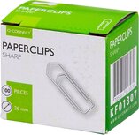 Q-CONNECT papierklemmen, 26 mm, doos van 100 stuks Q-CONNECT papierklemmen, 26 mm, doos van 100 stuks