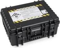 De Raat koffer voor Lithium-Ion batterijen, medium, 13 l, zwart De Raat koffer voor Lithium-Ion batterijen, medium, 13 l, zwart