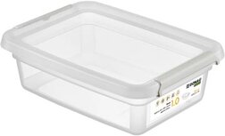 DONAU Home opbergdoos, 1 liter, transparant DONAU Home opbergdoos, 1 liter, transparant