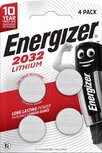 Energizer knoopcellen lithium CR2032, blister van 4 stuks Energizer knoopcellen lithium CR2032, blister van 4 stuks