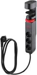 IOIO contactdoos SL3000, 3 stopcontacten en 3 USB-poorten, tafelklem, zwart IOIO contactdoos SL3000, 3 stopcontacten en 3 USB-poorten, tafelklem, zwart