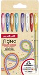 Uni-ball roller Signo Glitter, pointe large, geassorteerde kleuren, etui van 8 stuks Uni-ball roller Signo Glitter, pointe large, geassorteerde kleuren, etui van 8 stuks