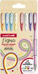 Uni-ball roller Signo Pastel, medium punt, geassorteerde kleuren, etui van 8 stuks Uni-ball roller Signo Pastel, medium punt, geassorteerde kleuren, etui van 8 stuks