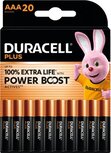 Duracell batterij Plus 100% AAA, blister van 20 stuks Duracell batterij Plus 100% AAA, blister van 20 stuks