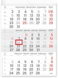 Driemaandskalender Compact, 2026 Driemaandskalender Compact, 2026