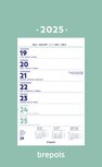 Brepols wand-week kalender op schild, 2026 Brepols wand-week kalender op schild, 2026