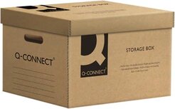 Q-CONNECT containerdoos, met deksel, formaat: 51,5 x 30,5 x 35 cm, grijs Q-CONNECT containerdoos, met deksel, formaat: 51,5 x 30,5 x 35 cm, grijs