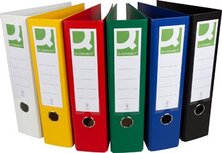 Q-CONNECT ordner, voor ft A4, volledig uit PP, rug van 8 cm, geassorteerde kleuren Q-CONNECT ordner, voor ft A4, volledig uit PP, rug van 8 cm, geassorteerde kleuren