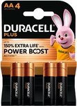 Duracell batterij Plus 100% AA, blister van 4 stuks Duracell batterij Plus 100% AA, blister van 4 stuks