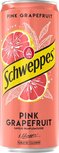 Schweppes Pink grapefruit frisdrank, sleek blik van 33 cl, pak van 24 Schweppes Pink grapefruit frisdrank, sleek blik van 33 cl, pak van 24