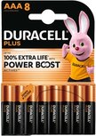 Duracell batterij Plus 100% AAA, blister van 8 stuks Duracell batterij Plus 100% AAA, blister van 8 stuks