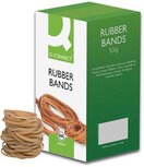 Q-CONNECT elastieken, breedte 3 mm, lengte 80 mm, nr 32, doos van 500 g Q-CONNECT elastieken, breedte 3 mm, lengte 80 mm, nr 32, doos van 500 g