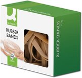 Q-CONNECT elastieken, breedte 9 mm, lengte 140 mm, nr 78, doosje van 100 g Q-CONNECT elastieken, breedte 9 mm, lengte 140 mm, nr 78, doosje van 100 g