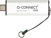 Q-CONNECT USB-C stick 3.2 Gen1, zilver, 16 GB Q-CONNECT USB-C stick 3.2 Gen1, zilver, 16 GB