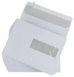 Gallery enveloppen ft 156 x 220 mm, venster rechts, stripsluiting, binnenzijde grijs, 500 stuks Gallery enveloppen ft 156 x 220 mm, venster rechts, stripsluiting, binnenzijde grijs, 500 stuks