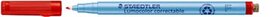 Staedtler Lumocolor uitwisbare pen, schrijfbreedte: 0,6 mm, rood Staedtler Lumocolor uitwisbare pen, schrijfbreedte: 0,6 mm, rood