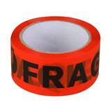 Verpakkingstape fragile breekbaar, ft 50 mm x 66 m, oranje Verpakkingstape fragile breekbaar, ft 50 mm x 66 m, oranje