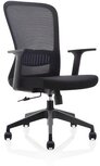 ergonomische bureaustoel, kunststof voetkruis, zwart, pak van 2 stoelen ergonomische bureaustoel, kunststof voetkruis, zwart, pak van 2 stoelen