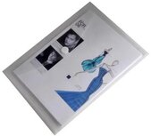 Documentenmap, A4, transparante PP, velcro sluiting, pak van 10 stuks Documentenmap, A4, transparante PP, velcro sluiting, pak van 10 stuks
