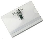 Badge met combiklem, ft 58 x 90 mm, doos van 50 stuks Badge met combiklem, ft 58 x 90 mm, doos van 50 stuks