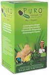 Puro Bio thee Gember Citroengras, fairtrade, pak van 25 zakjes Puro Bio thee Gember Citroengras, fairtrade, pak van 25 zakjes