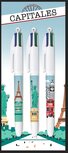 Bic Colours Décor Limited Edition 4-kleurenbalpen, medium, klassieke inktkleuren, diverse motieven Bic Colours Décor Limited Edition 4-kleurenbalpen, medium, klassieke inktkleuren, diverse motieven