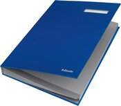 Esselte handtekenmap, ft A4, 20 vakken, blauw Esselte handtekenmap, ft A4, 20 vakken, blauw