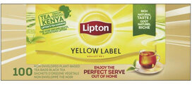 Lipton thee Feel Good Selection, Yellow label, zonder enveloppe, doos van 100 stuk Lipton thee Feel Good Selection, Yellow label, zonder enveloppe, doos van 100 stuk