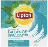 Lipton thee Feel Good Selection, Groene thee munt, doos van 100 zakjes Lipton thee Feel Good Selection, Groene thee munt, doos van 100 zakjes
