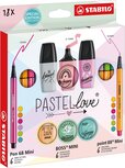 STABILO Pastellove set, koffertje van 18 stuks STABILO Pastellove set, koffertje van 18 stuks