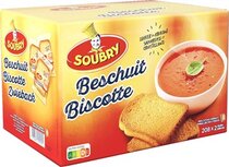 Soubry beschuiten, per 2 verpakt, doos van 208 stuks Soubry beschuiten, per 2 verpakt, doos van 208 stuks