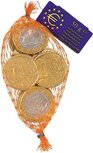 Hamlet chocolade euromunten Sinterklaas, melk, netje van 50 g Hamlet chocolade euromunten Sinterklaas, melk, netje van 50 g