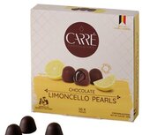 Carré Limoncello Pearls chocolade, doos van 120 gram Carré Limoncello Pearls chocolade, doos van 120 gram