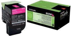 Lexmark Return Program toner 802, 1.000 pagina's, OEM 80C20M0, magenta Lexmark Return Program toner 802, 1.000 pagina's, OEM 80C20M0, magenta