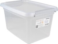 DONAU Home opbergdoos, 15 liter, transparant DONAU Home opbergdoos, 15 liter, transparant