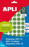 Apli ronde etiketten in etui diameter 19 mm, geassorteerde kleuren, 100 stuks, 20 per blad (7109) Apli ronde etiketten in etui diameter 19 mm, geassorteerde kleuren, 100 stuks, 20 per blad (7109)