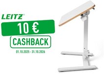 Leitz Ergo inklapbaar Zit/Sta bureau, klein, manueel, op voet Leitz Ergo inklapbaar Zit/Sta bureau, klein, manueel, op voet