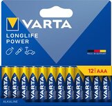 Varta batterij Longlife Power AAA, blister van 12 stuks