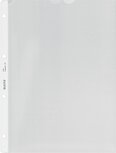 Leitz geperforeerde showtas Premium, ft A4, PP, copy safe, transparant, pak van 100 stuks