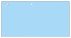OFFICE products verdeelstroken, 240 x 105 mm, pak van 100 stuks, blauw