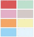 OFFICE products verdeelstroken, 240 x 105 mm, pak van 100 stuks, geassorteerde kleuren