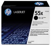 HP toner 55X, 12 500 pagina's, OEM CE255X, zwart