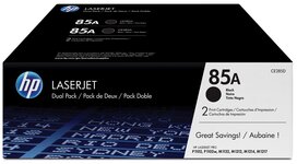 HP toner 85A CE285AD zwart duopack 1600 pagina's