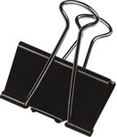 Q-CONNECT foldbackclip, zwart, 19 mm, doosje van 10 stuks
