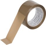 Q-CONNECT verpakkingstape polypropyleen bruin 50 mm x 66 m 6 rollen