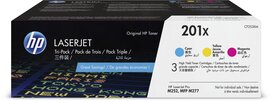 HP toner 201X, 3 x 2.300 pagina's, OEM CF253XM, 3 kleuren