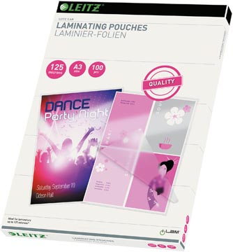 Leitz Ilam lamineerhoes A3 transparant 250 micron 310x430 mm pak van 2