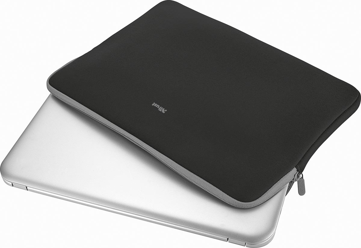 Trust Primo Soft Sleeve laptoptas polyester voor 15,6 inch laptops zwart