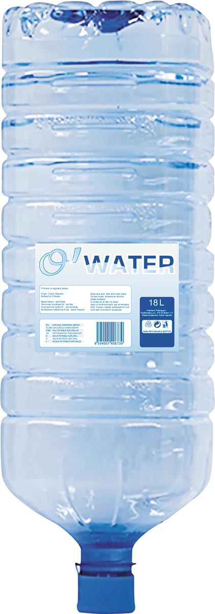 O-water bronwater 18 liter fles