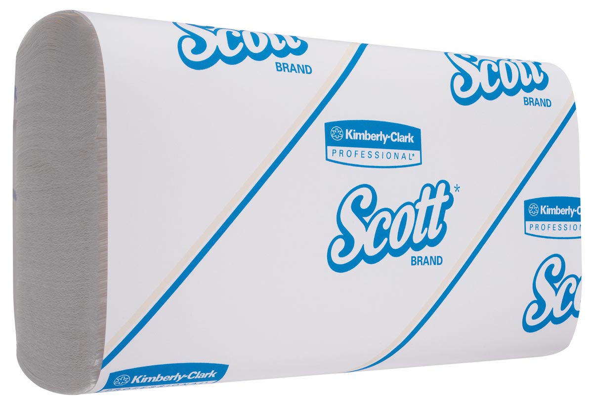 Scott papieren handdoeken Slimfold M-vouw 1-laags wit 110 vellen pak van 16